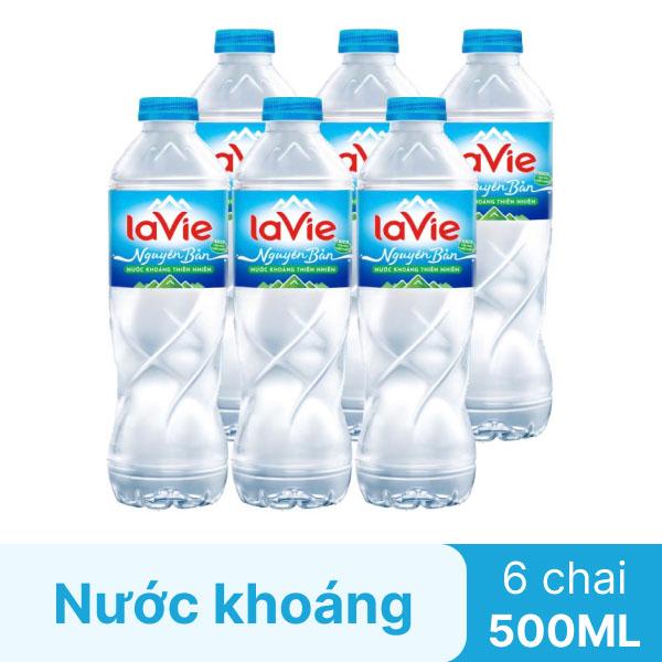 6 chai nước khoáng La Vie 500ml