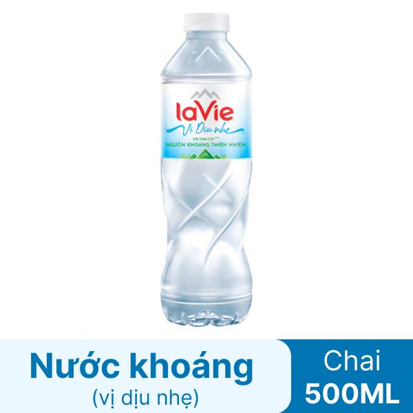 Nước khoáng La Vie 500ml vị dịu nhẹ