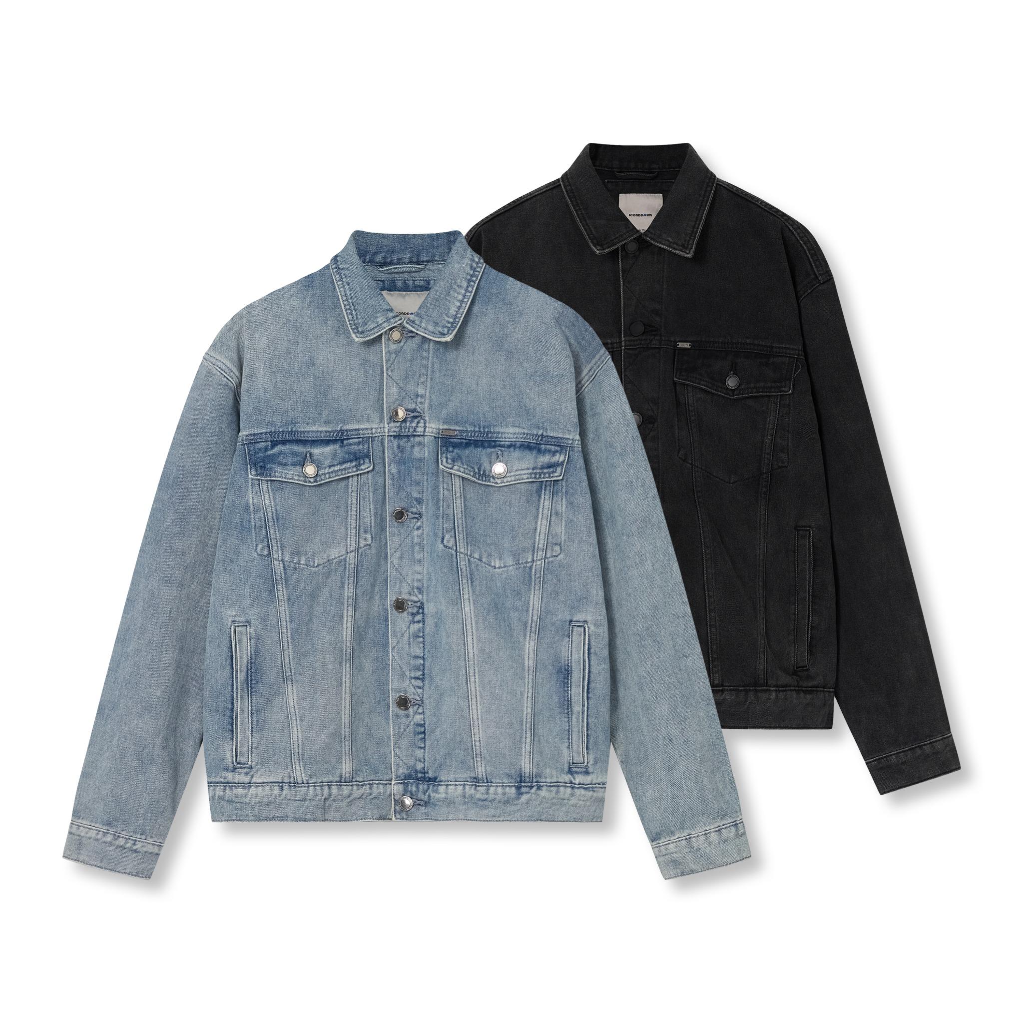 Áo Khoác Jeans Nam Trucker Denim ICDN Tag Form Regular