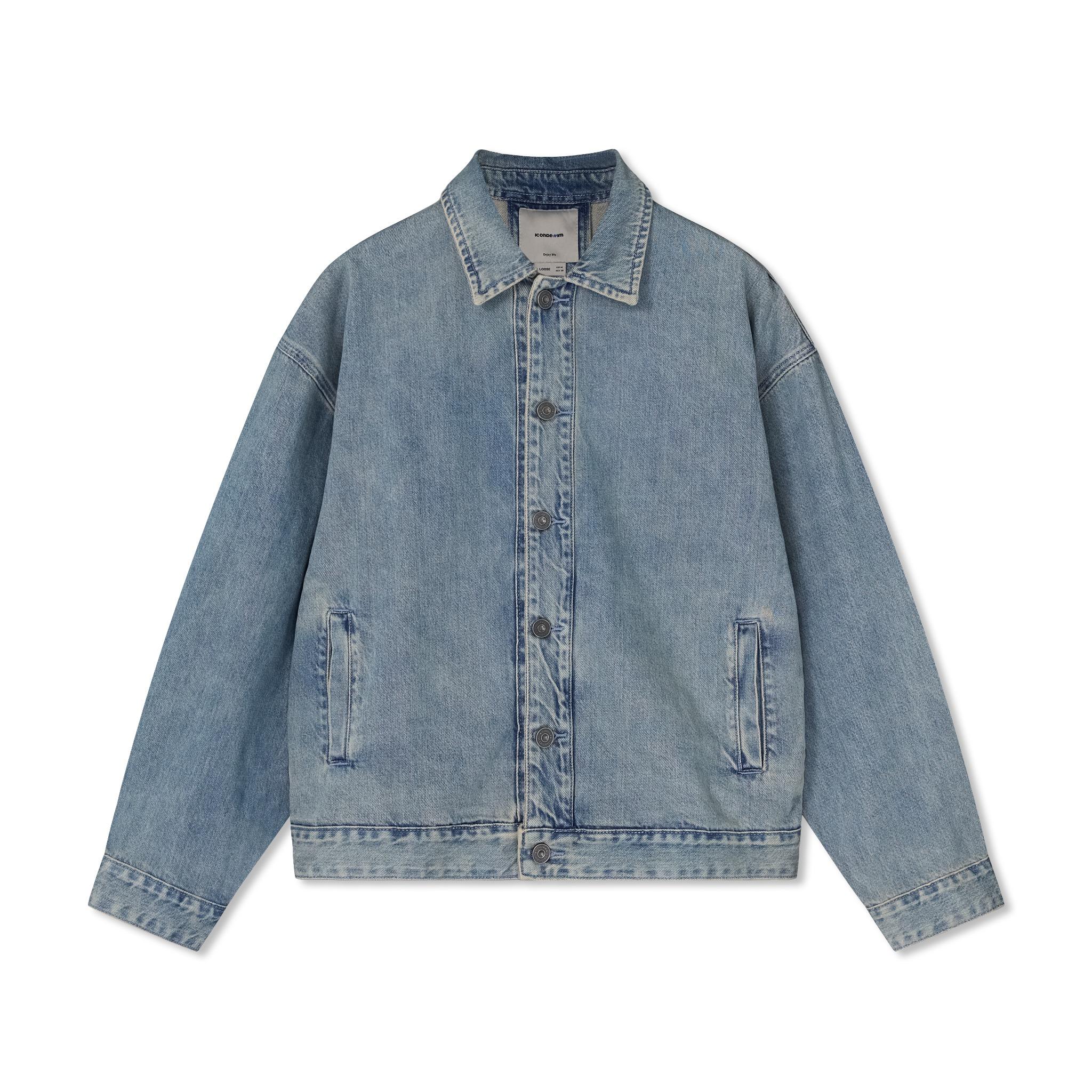 Áo Khoác Jeans Nam Thêu Tag Da Form Loose