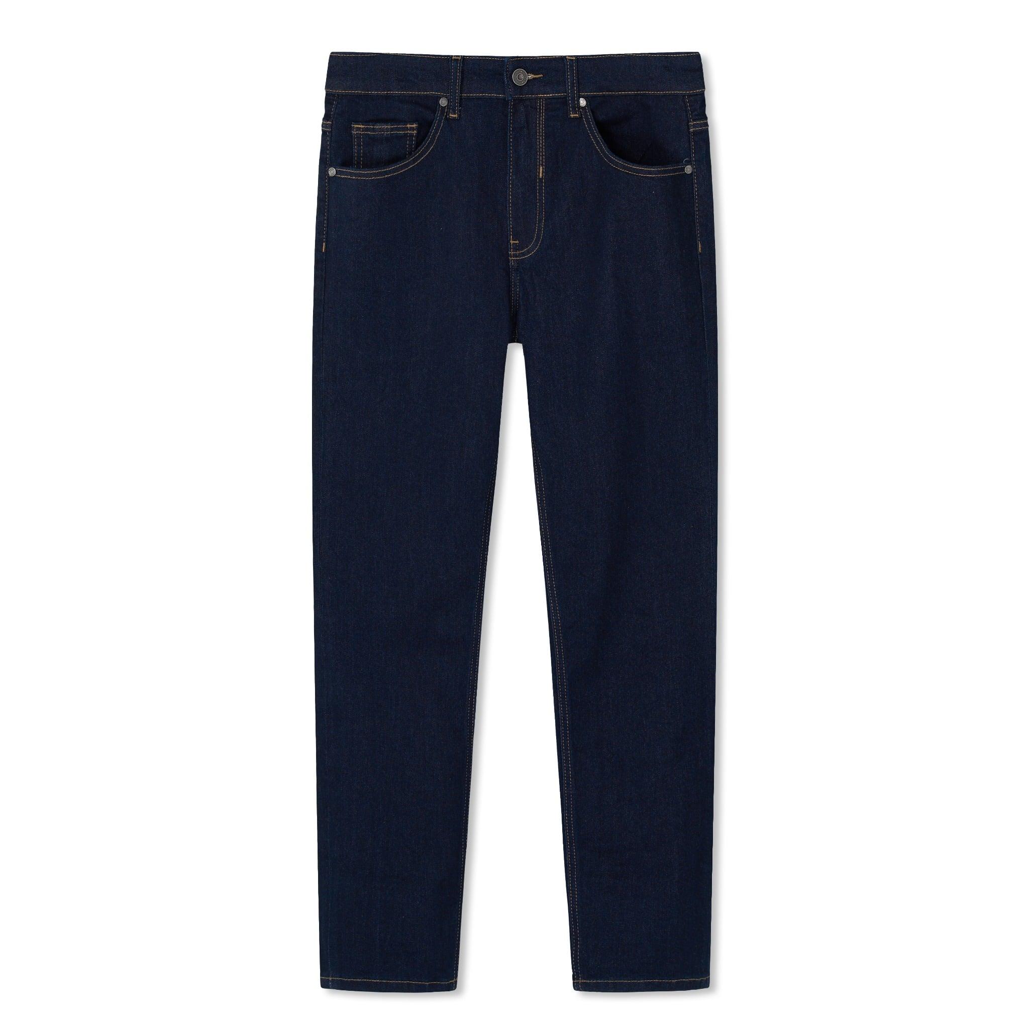Quần Smart Jeans Nam Siêu Co Dãn Deep Rinse Indigo Form Smart Fit
